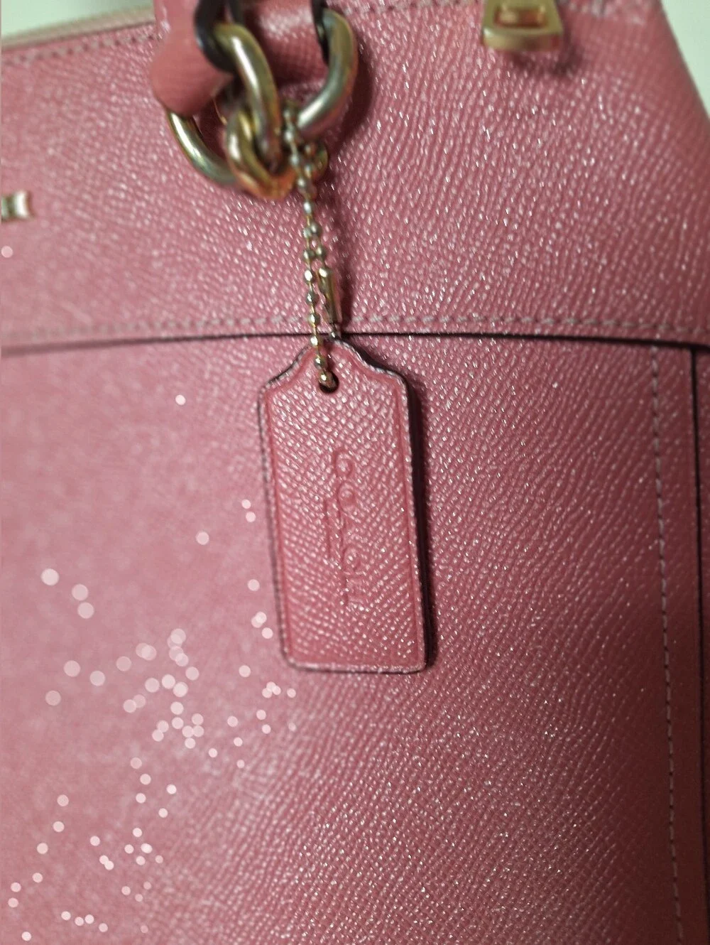 Coach Mini Christie Peony Pink EUC